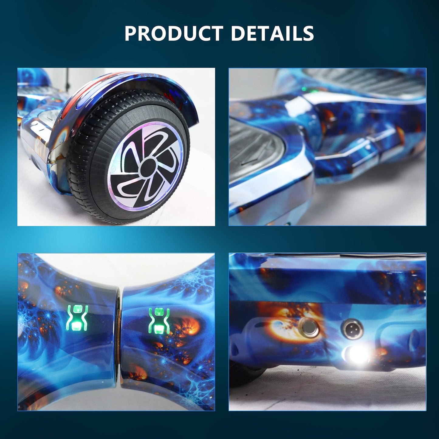 COOLBABY PHC 6.5" Electric Hoverboard with multi-color - COOL BABY