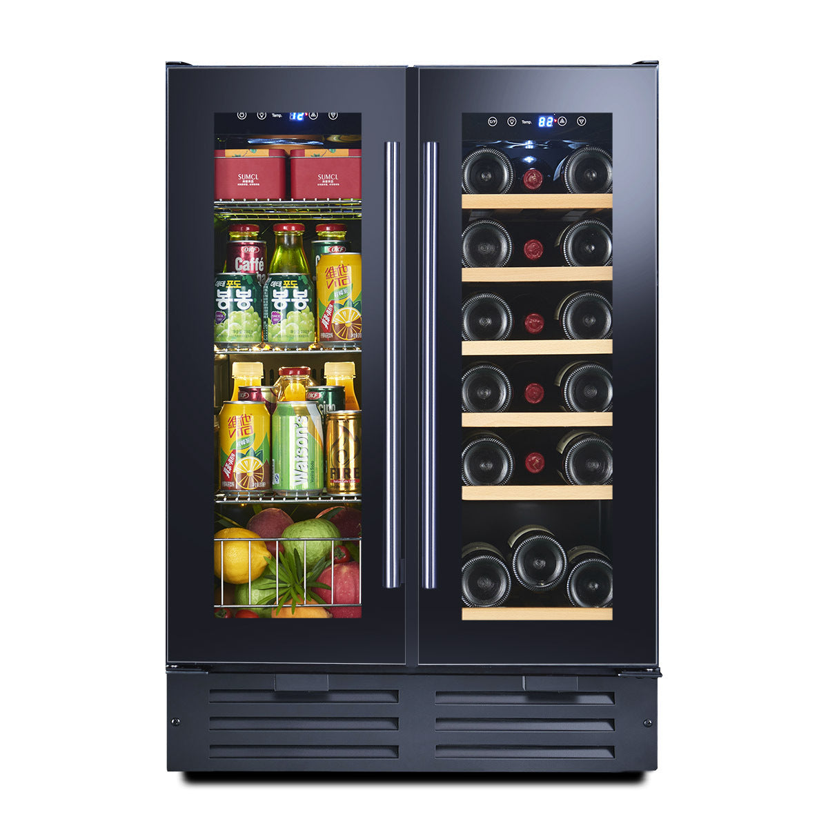 Double-door Small Constant-Temperature Ice Bar Wine Cabinet,Home living room freezer,Wine Cabinet - COOLBABY