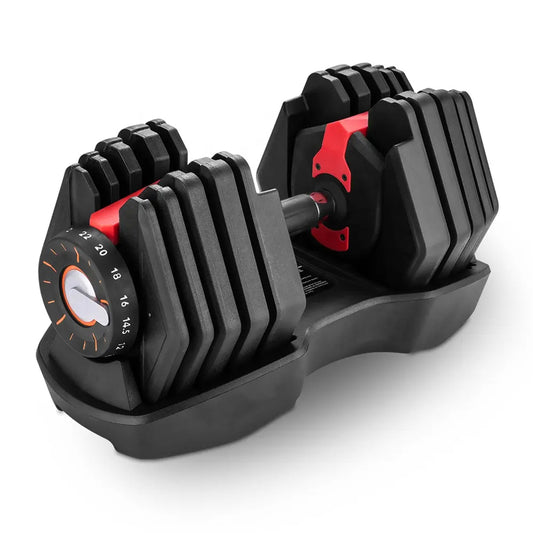 COOLBABY Adjustable 22KG Dumbbell(2KG to 22KG),15-in-One Weights Training,Non-Slip Handle Grip,Security Locking,Dumbbell for Home GYM - COOLBABY