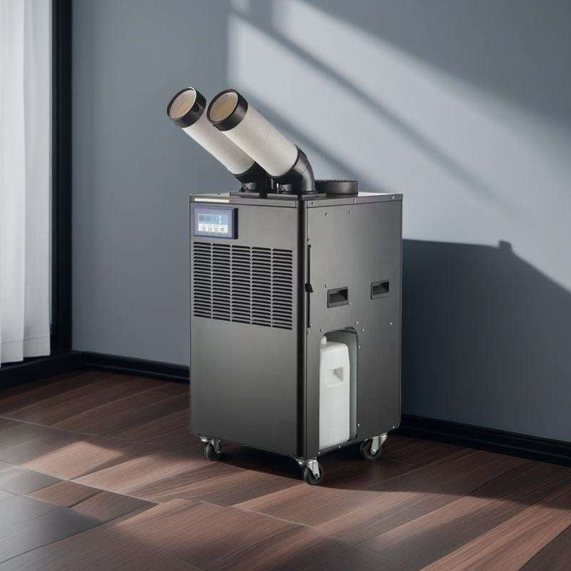 13000BTU High Quality Commercial Mobile Vertical Rechargeable Spot Cooler Two Column Cabinet Cooling Indoor Air Conditioner