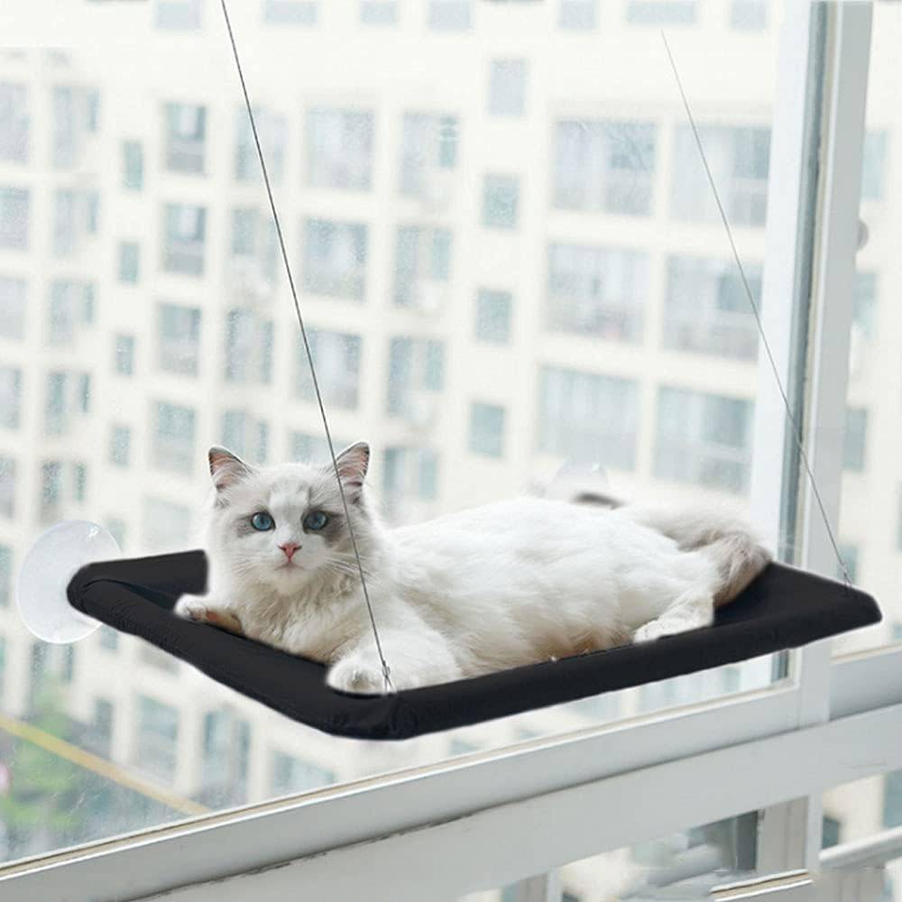 COOLBABY LZM-MDC Cat Hammock Summer Breathable Mesh Pet Hammock Bed, Under Chair Hammock Cradle Crib - COOL BABY