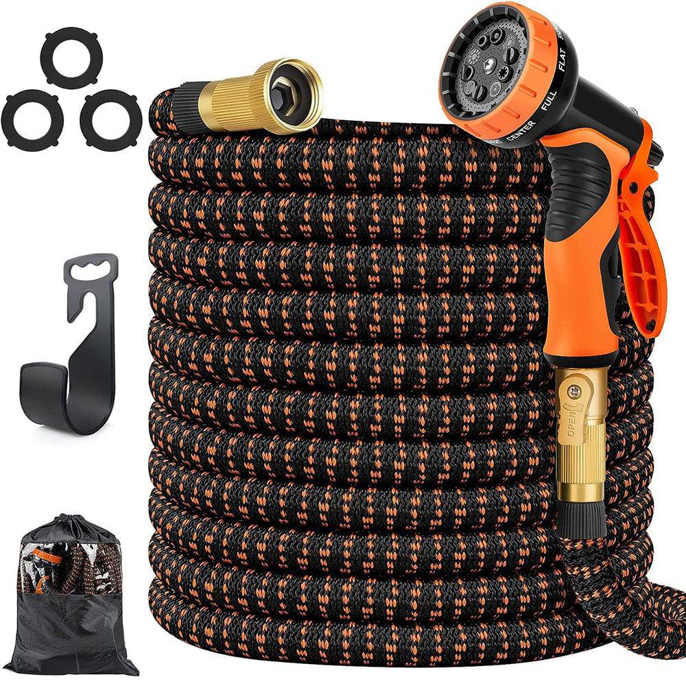COOLBABY Expandable Garden Hose with 10 Function Nozzle,Leakproof Retractable Garden hose - COOL BABY