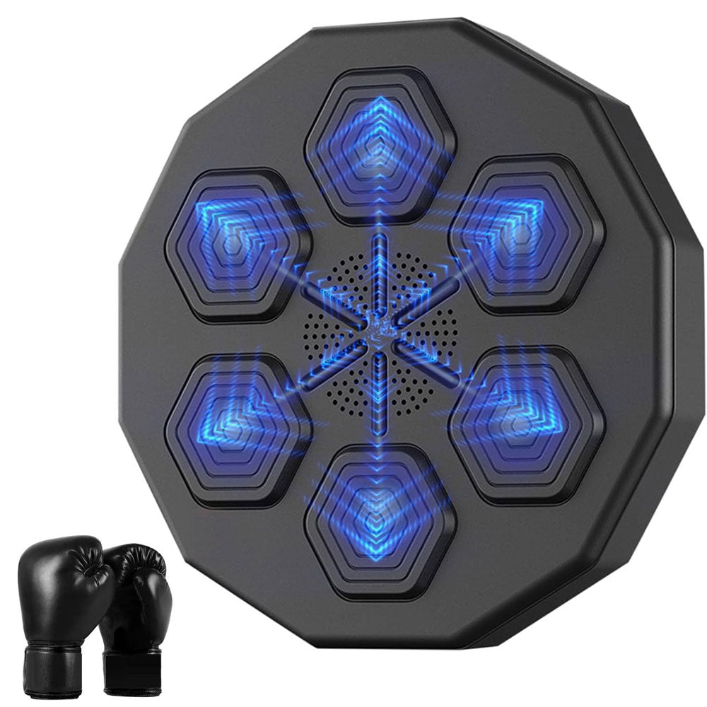 COOLBABY Boxing Machine, Connect to Bluetooth Smart Music Boxing Machine with 2 Pairs of Boxing Gloves - COOLBABY