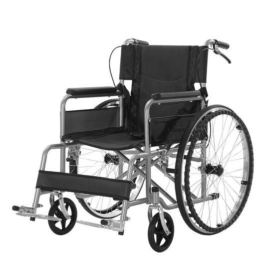 COOLBABY QBLY03 Portable Wheelchair Standard Manual wheelchairs Small Simple Folding Light Ultra Light Travel for The Elderly Trolley - COOLBABY