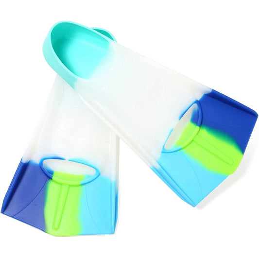 COOLBABY LZM-QSJP01 Kids Swim Fins,Kids Flippers for Swimming,Swim Training Fins for Snorkeling or Lap Swimming,XS30-32 - COOL BABY