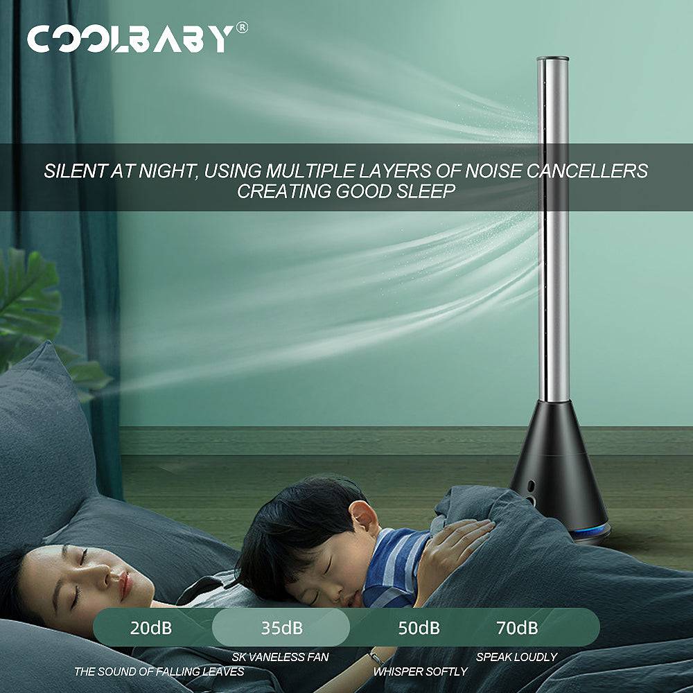 COOLBABY HQQ-TS02  WhisperCool Tower Fan - COOL BABY