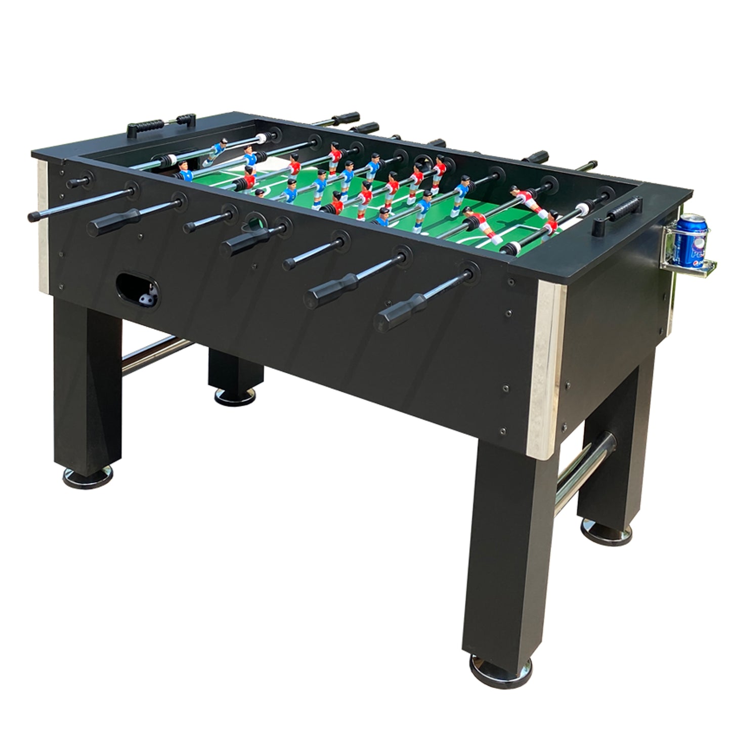 55 Inch Full Size Foosball Table Game Soccer Table for Adults - Perfect for Home, Office or Game Room - Black