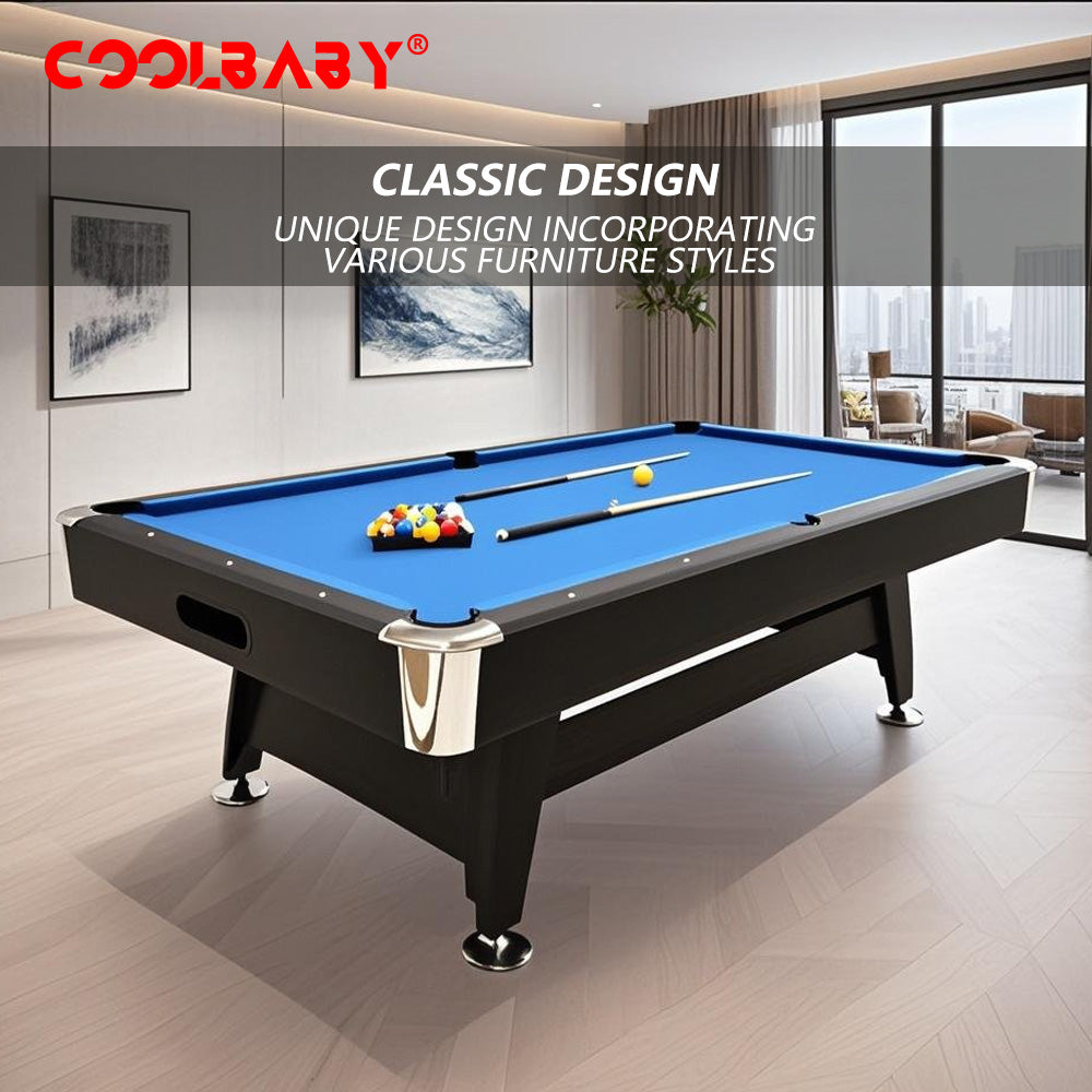 6FT Billiards Table,3 in 1 Professional Billiard Pool Tables, Scratch Resistant Luster, DGMT-7012 - COOLBABY