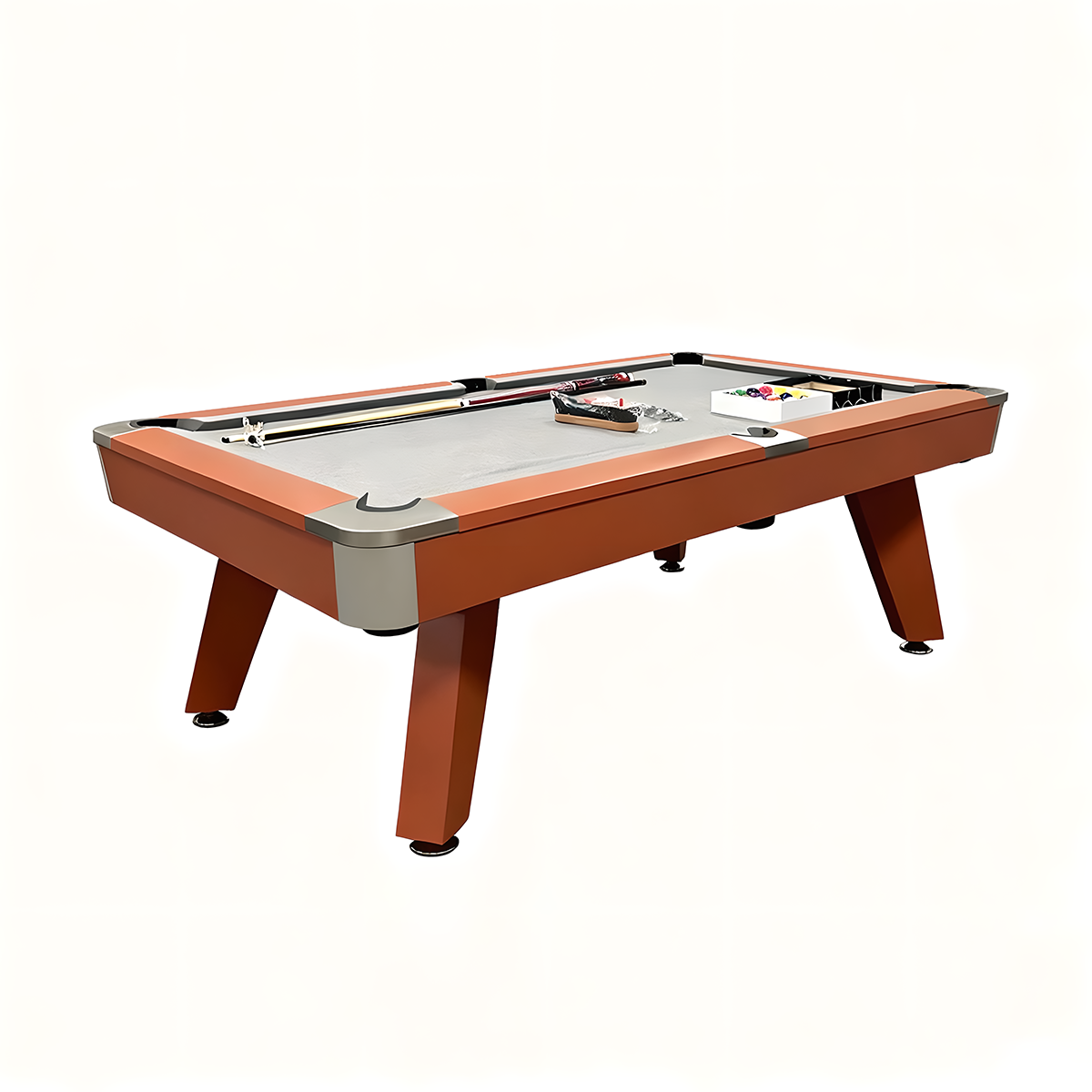 Waterproof Stone Slate Professional Pool Table Billiard Tables 7 Ft Classic Design Perfect for Family, Home, Dining, or Living Room