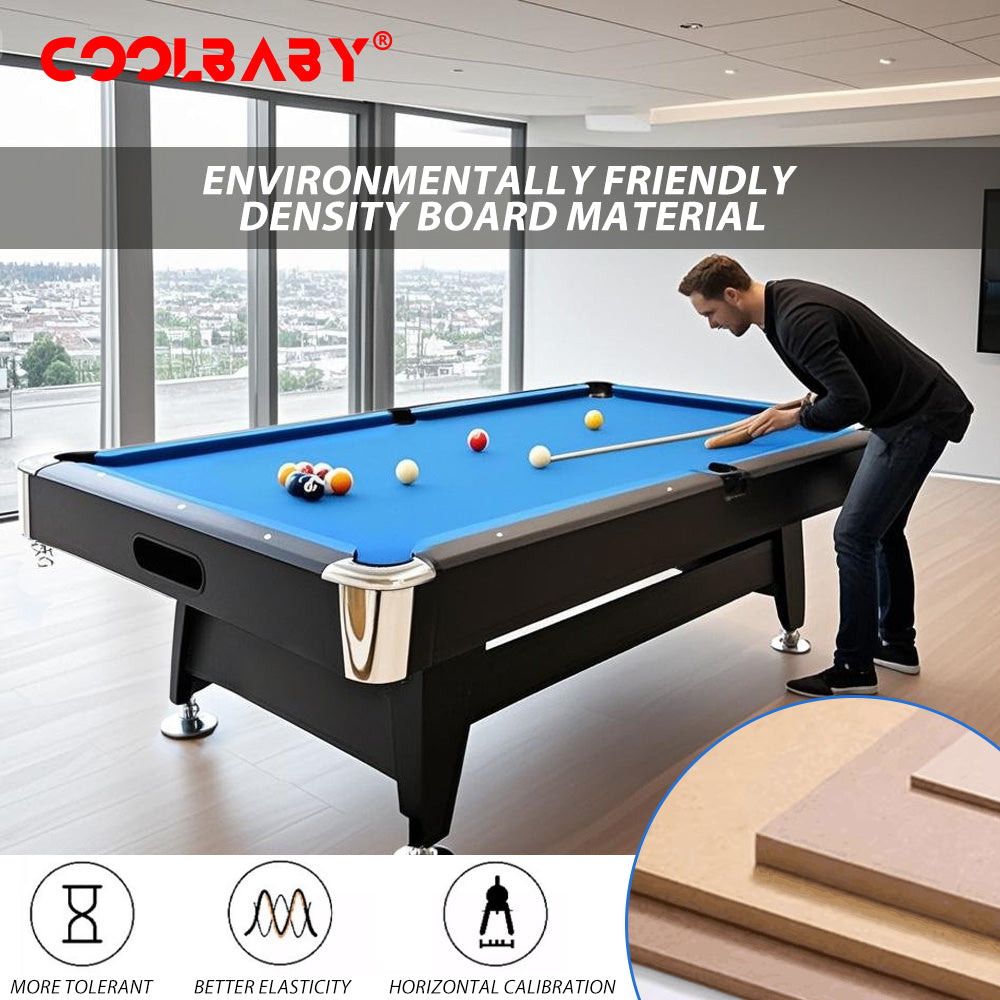 6FT Billiards Table,3 in 1 Professional Billiard Pool Tables, Scratch Resistant Luster, DGMT-7012 - COOLBABY
