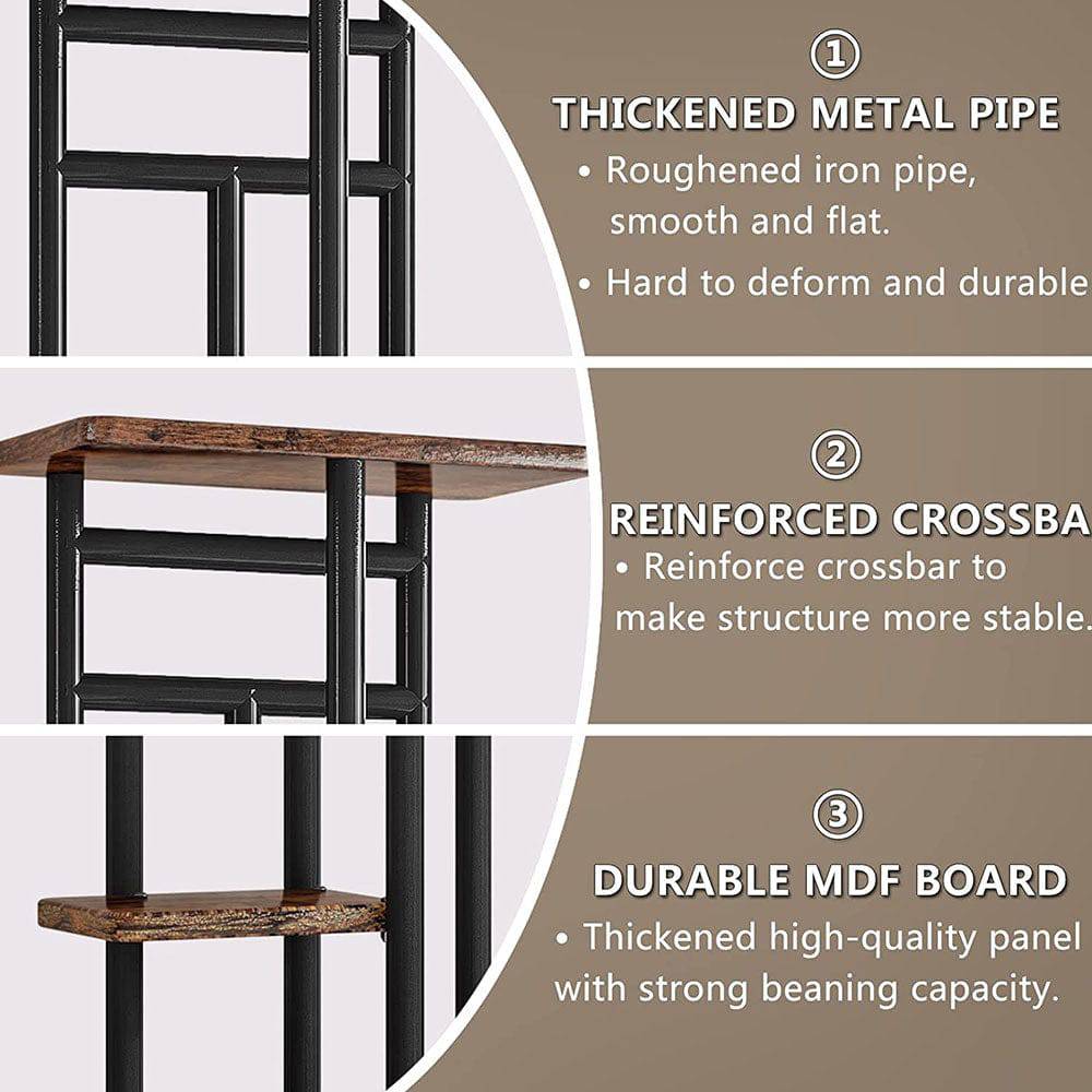 COOLBABY Plant Stand 8 Tier 9 Potted Indoor Flower Pot Organizer Plant Storage Display Shelf Corner Living Room Balcony - COOL BABY