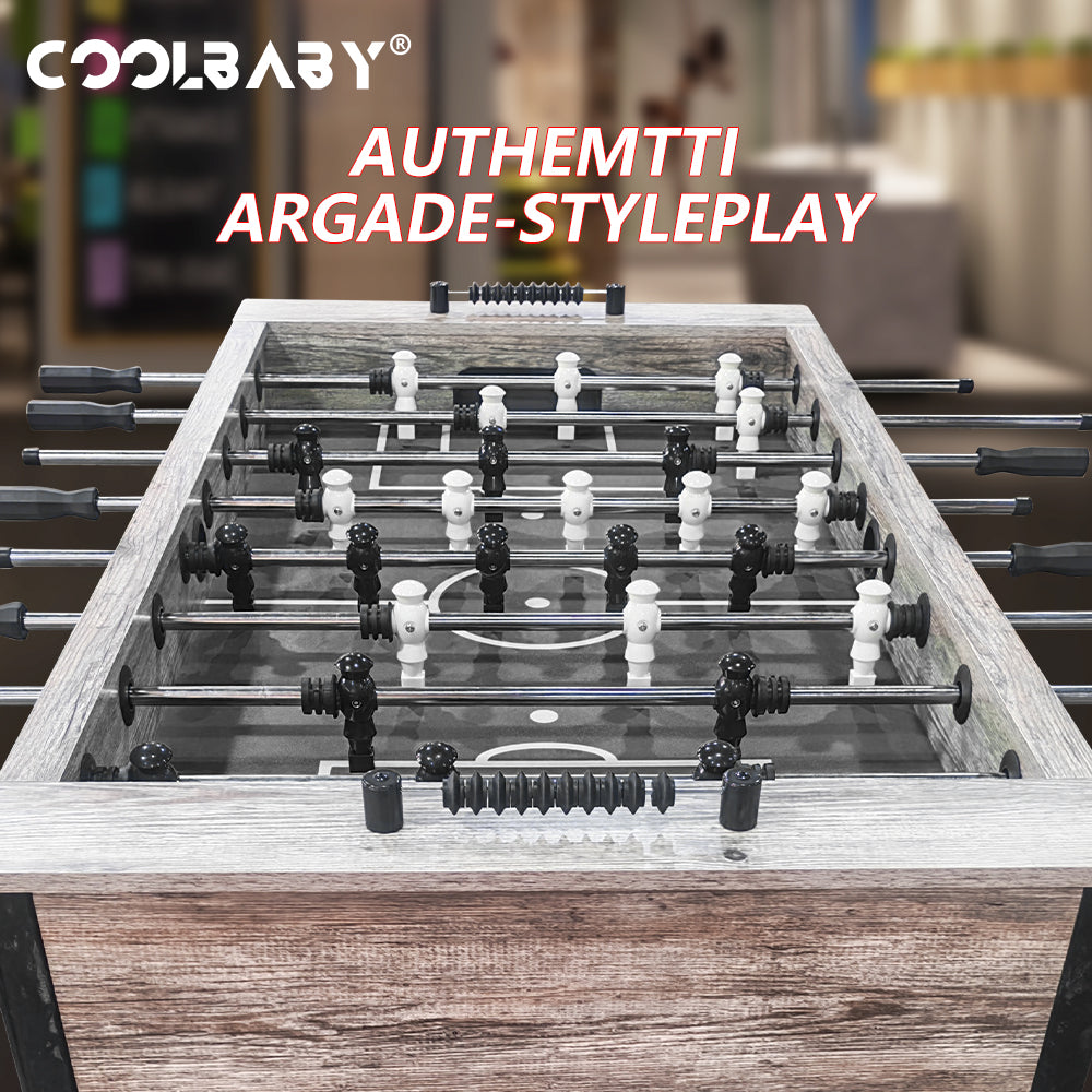 Foosball Table Adult Size - 55",Wood Football Table,Arcade Soccer Table Game DGMT-7010 - COOLBABY