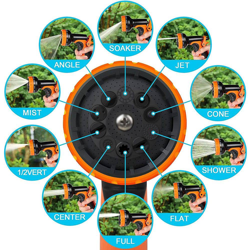 COOLBABY Expandable Garden Hose with 10 Function Nozzle,Leakproof Retractable Garden hose - COOL BABY