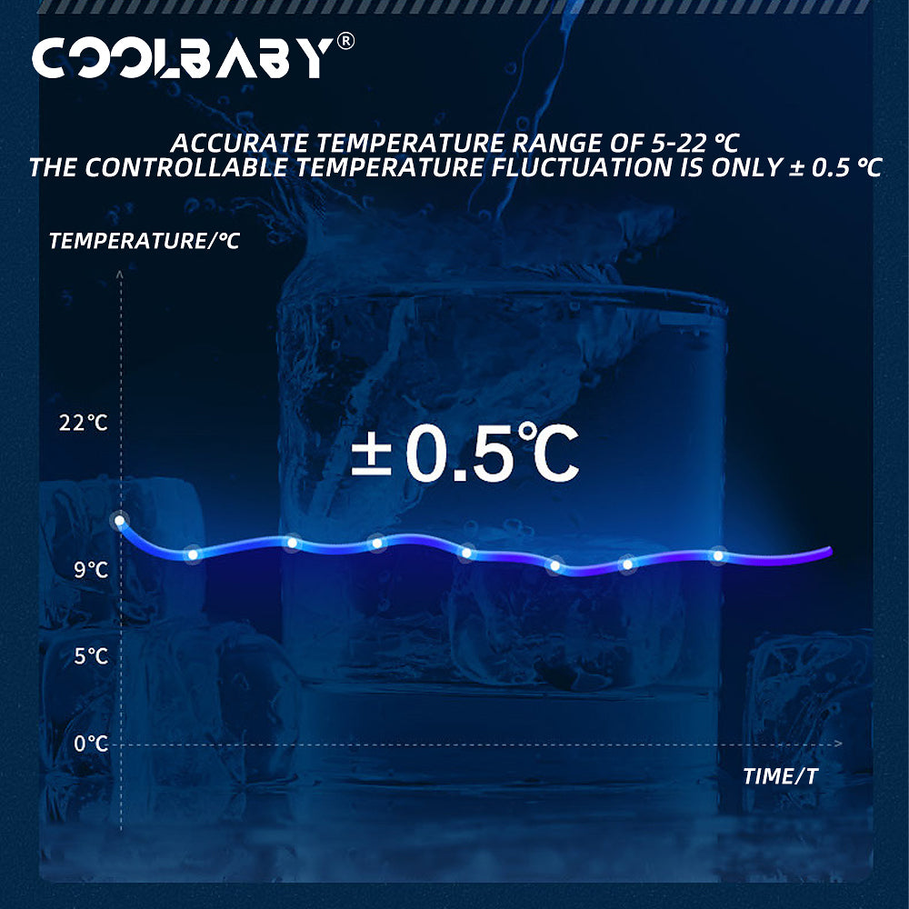 COOLBABY LZM-JG08/LZM-JG10(Double Temperature)Double Spell Wine Cabinet Ice Bar,Wine Cigar Tea Leaf Drinks Fruit Refrigerated Preservation - COOLBABY