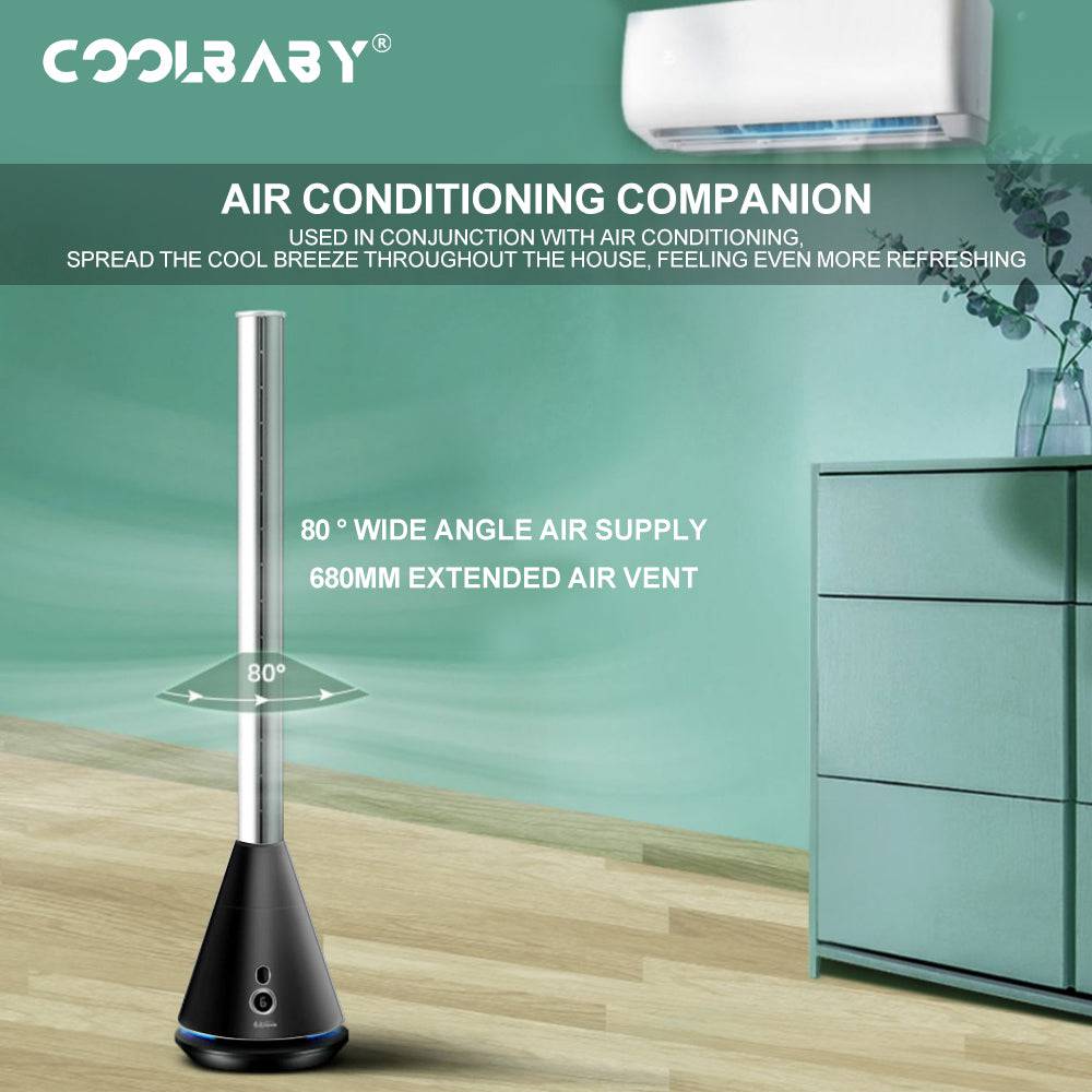 COOLBABY HQQ-TS02  WhisperCool Tower Fan - COOL BABY