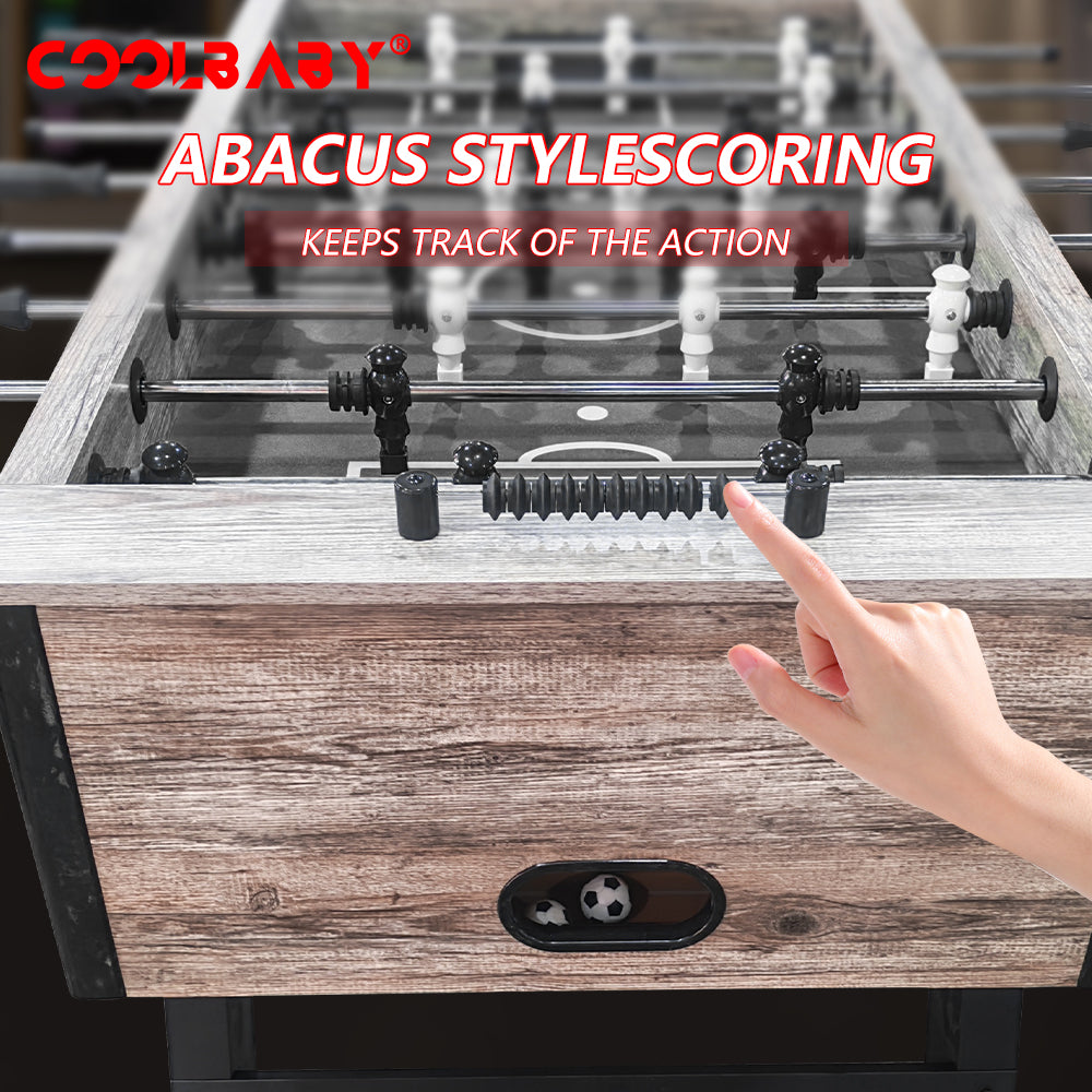 Foosball Table Adult Size - 55",Wood Football Table,Arcade Soccer Table Game DGMT-7010 - COOLBABY