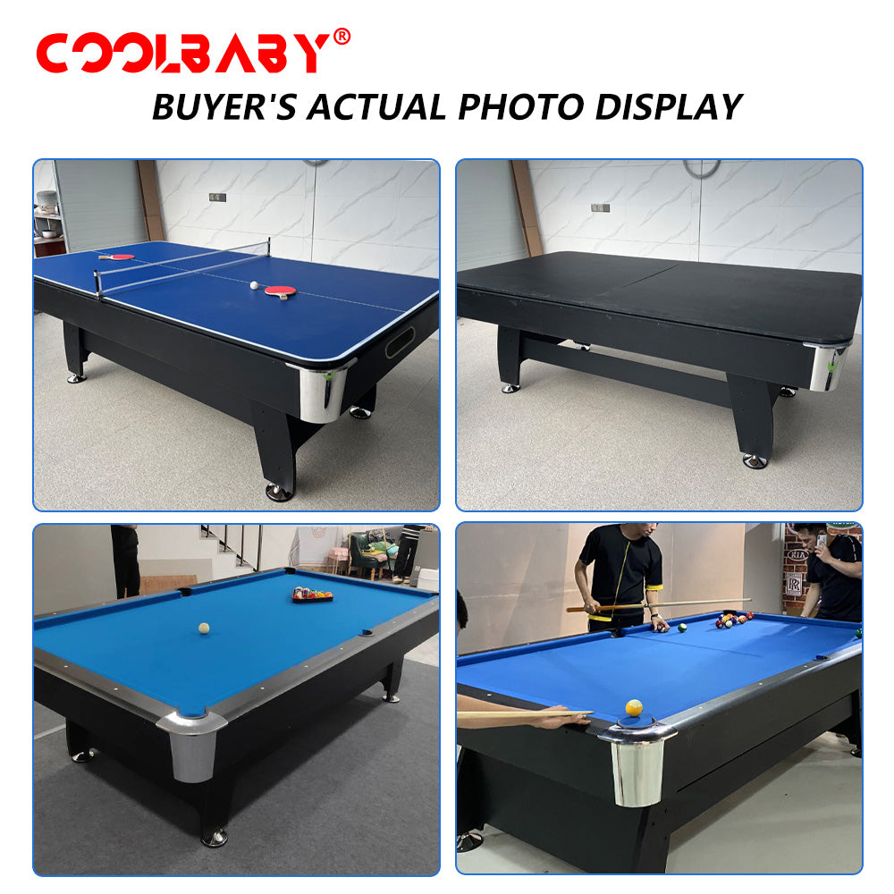 6FT Billiards Table,3 in 1 Professional Billiard Pool Tables, Scratch Resistant Luster, DGMT-7012 - COOLBABY