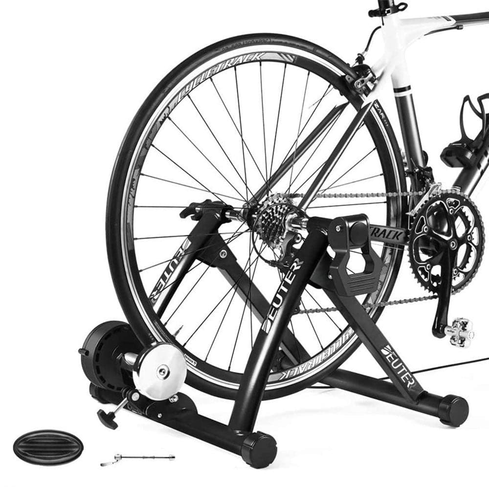 COOLBABY Bike Trainer, Magnetic Bicycle Stationary Stand for Indoor Exercise Riding, 24-28" Bike,Quick-Release, 6 Resistance Setting - COOL BABY