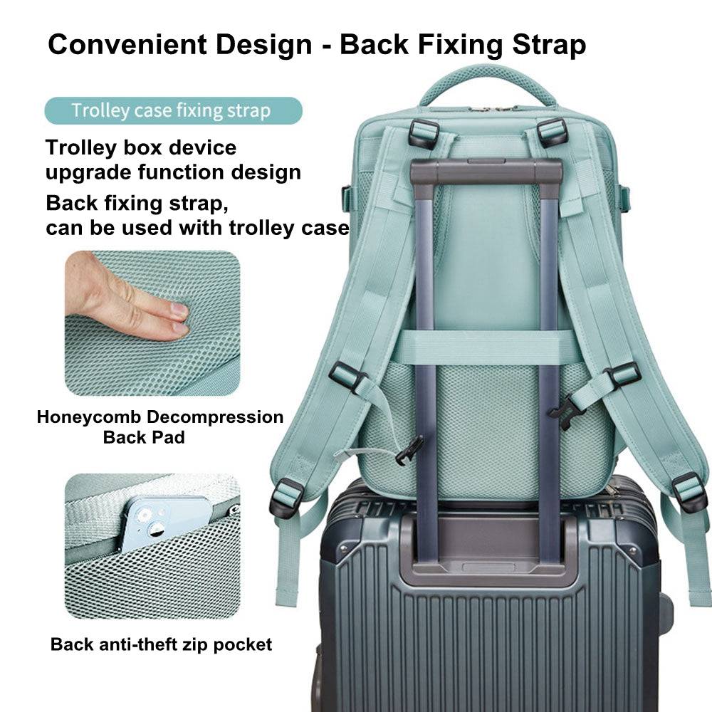COOLBABY 17 Inch Large Travel Backpack, Multifunctional Backpack with USB Port - COOL BABY