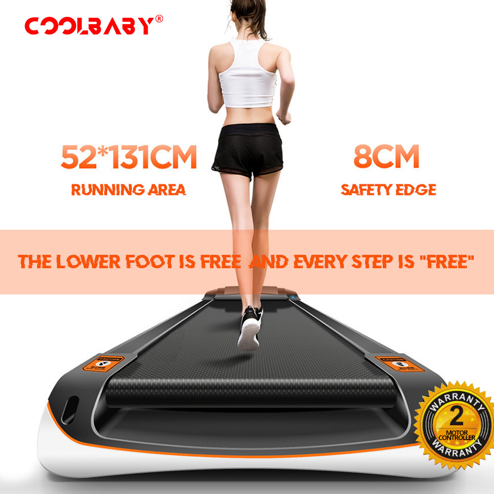 Fitness PBJ24 Treadmill 4HP Peak Motor, Auto Incline, Speed Range1-18 Km, LED Display, 150 Kg User Weight,Hydraulic Foldable, Inbuilt Speakers