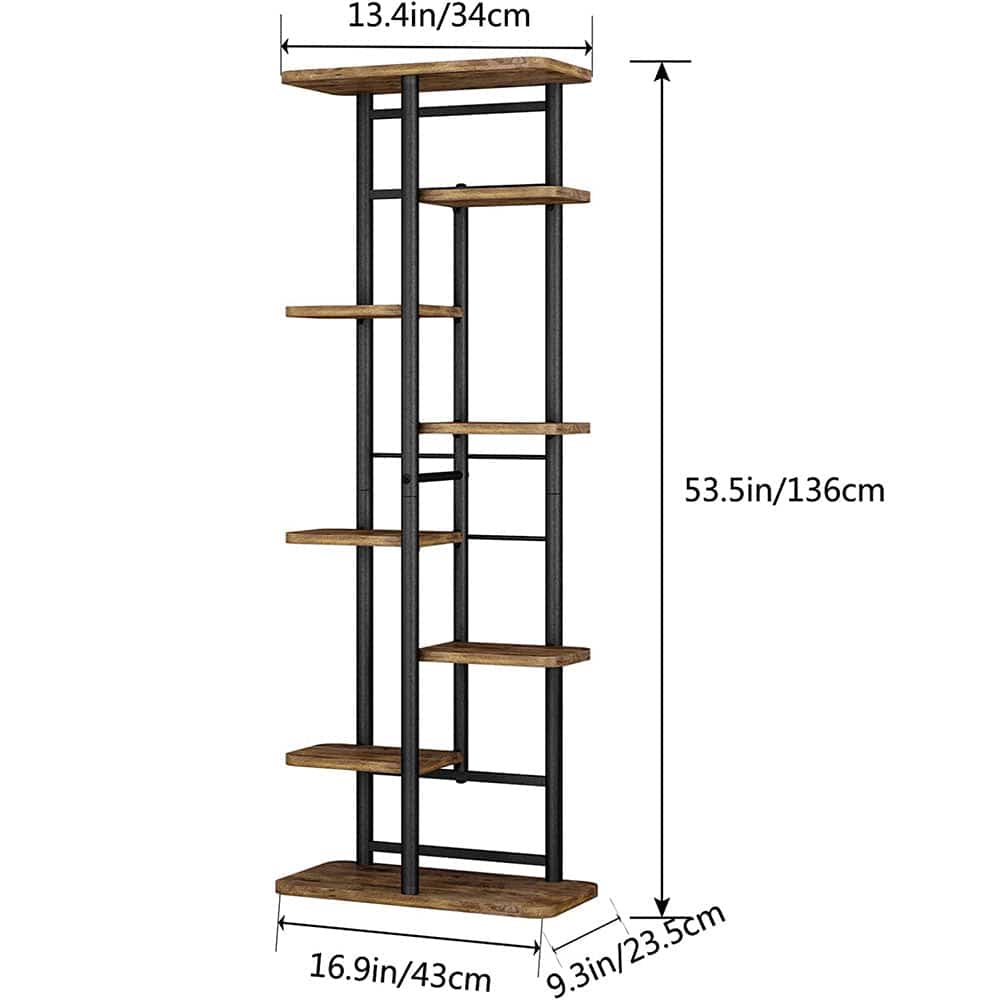 COOLBABY Plant Stand 8 Tier 9 Potted Indoor Flower Pot Organizer Plant Storage Display Shelf Corner Living Room Balcony - COOL BABY