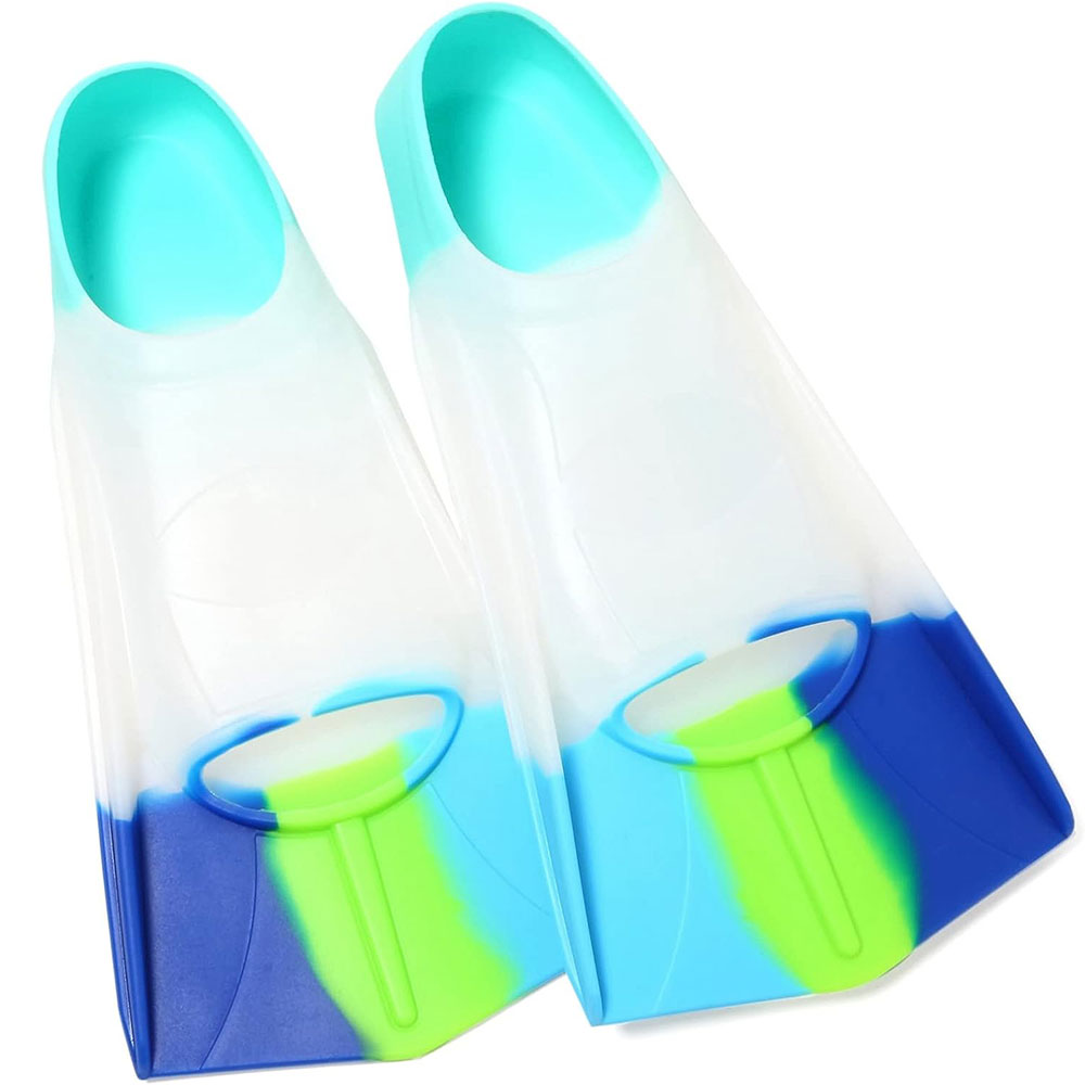 COOLBABY LZM-QSJP01 Kids Swim Fins,Kids Flippers for Swimming,Swim Training Fins for Snorkeling or Lap Swimming,XS30-32 - COOL BABY