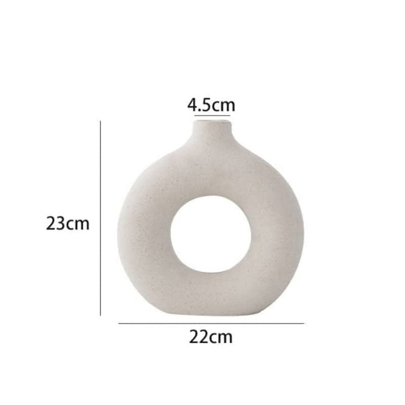 COOLBABY LZM124 Creative Ceramic Vase,for Elegant Home Décor,Living Room Centerpiece Flower Vase,Gifting - COOL BABY
