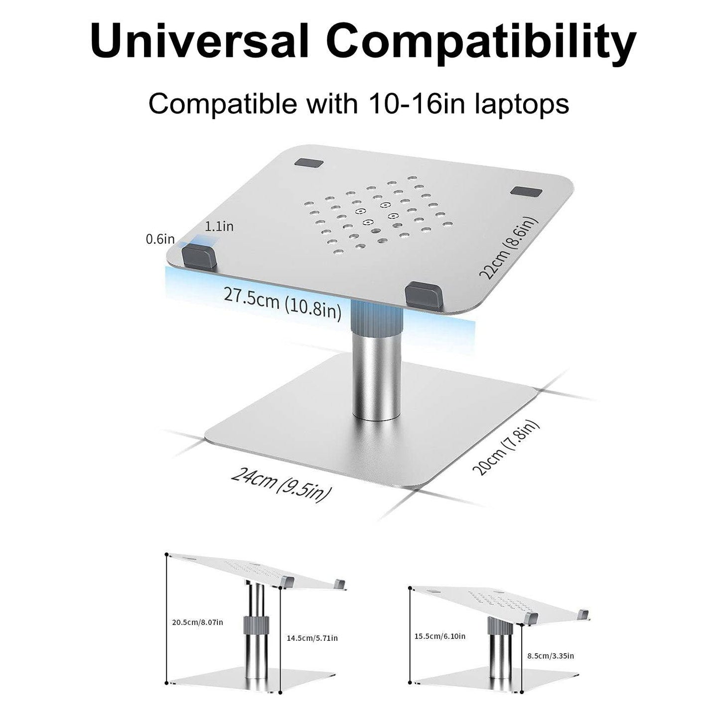 COOLBABY Aluminum Alloy Lifting Laptop Stand,Height Adjustable Laptop Stand - COOL BABY