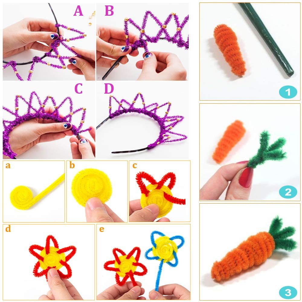 COOLBABY ZRW-GYWJ Arts and Crafts Supplies for Kids - Craft Kits for Kids Age 4-8 with Construction Paper & Craft Tools, Girls Toys, DIY School Craft Project - COOL BABY