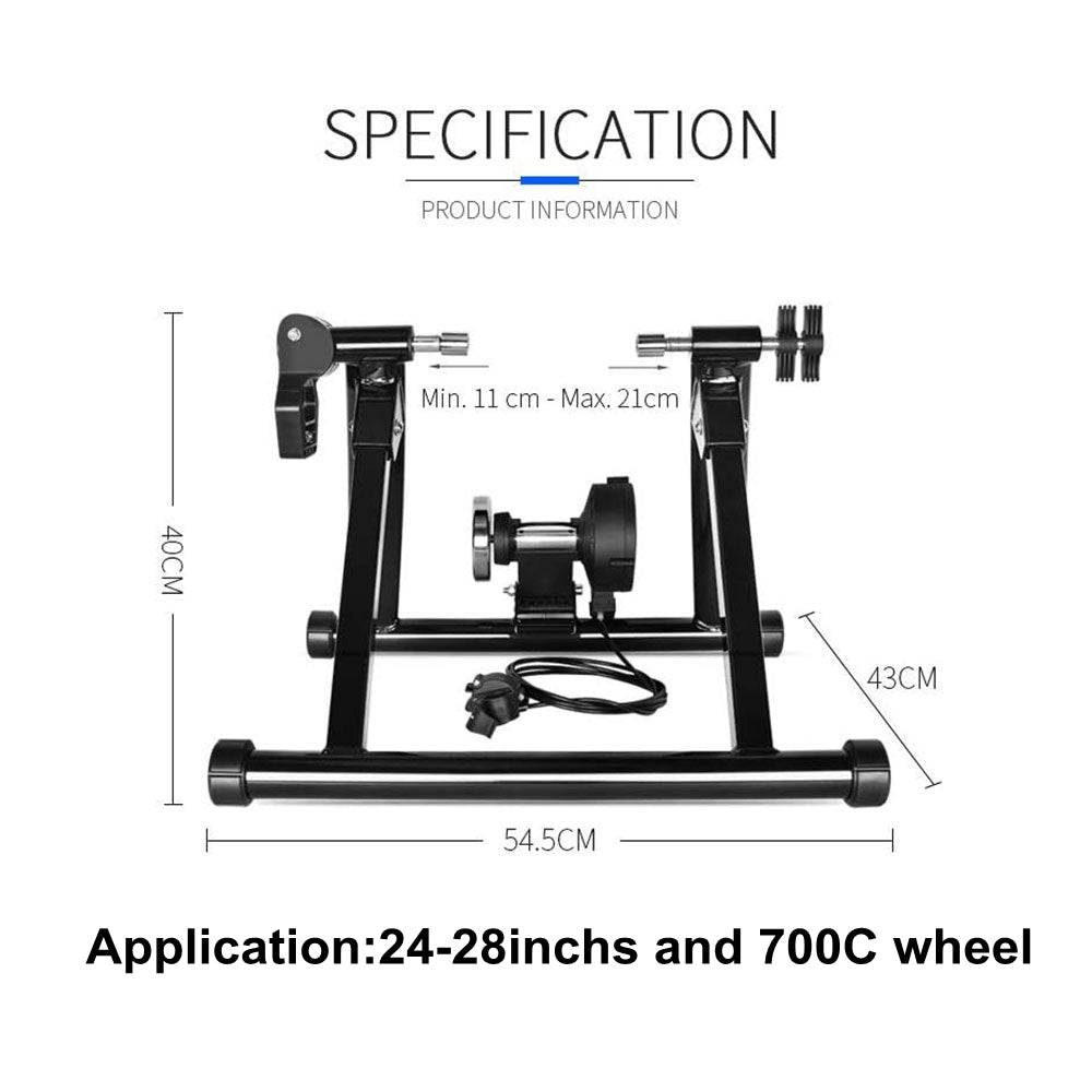 COOLBABY Bike Trainer, Magnetic Bicycle Stationary Stand for Indoor Exercise Riding, 24-28" Bike,Quick-Release, 6 Resistance Setting - COOL BABY