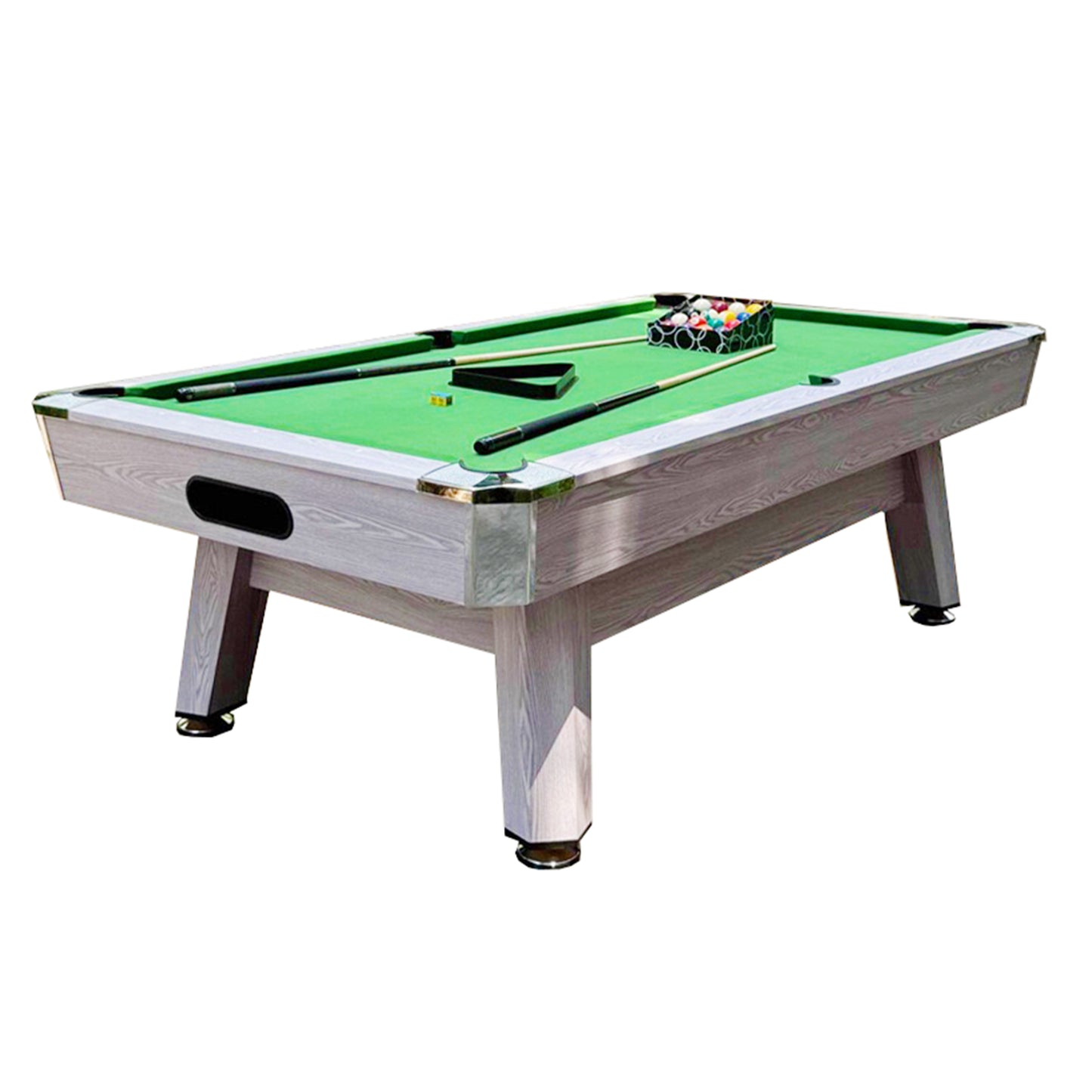8 FT Pool Tables Billiards for Indoor Home Use, Billiards/Table Tennis/Dining Table Multi-functional 3 in 1, High Density Board Billiard Table