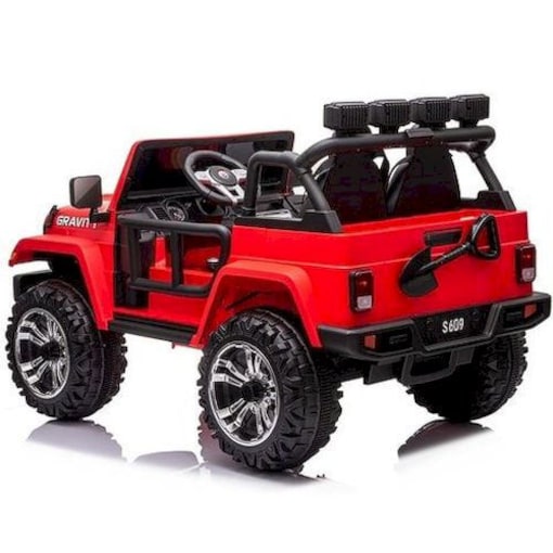 Rbwtoys Kids Electric Ride-On Toy Car with Remote Control, Red, S605 - COOLBABY