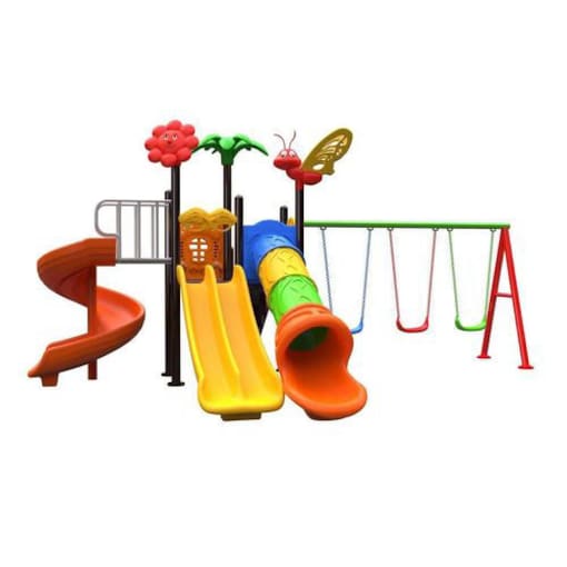 Xiangyu Outdoor Playground with 3 Persons Swing Set - COOLBABY