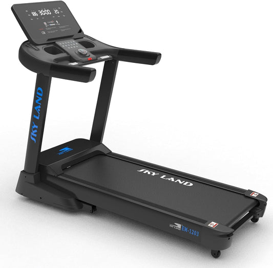 SKY LAND Fitness Treadmill - AC Motor Treadmill 7 HP Peak, Bluetooth, Auto Incline (20%), Max 150 kg - Premium Quality Treadmill for Home and Semi-Commercial Use | Treadmill With Multi App Support - COOLBABY