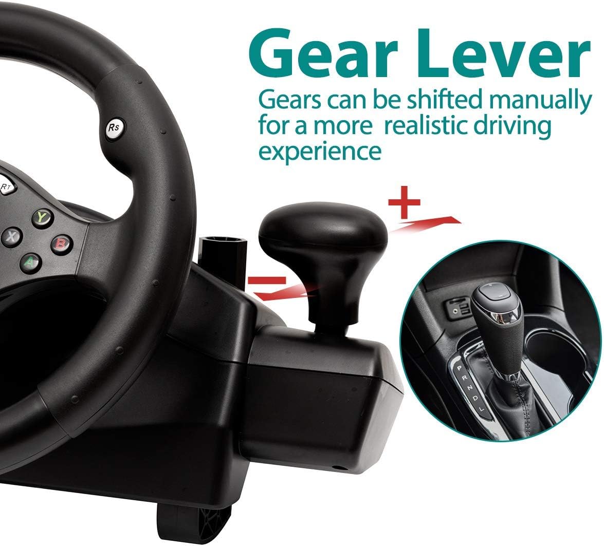 COOLBABY ZJJA95-YK High-Performance Racing Wheel for PC, PS4, Xbox, and More - COOLBABY