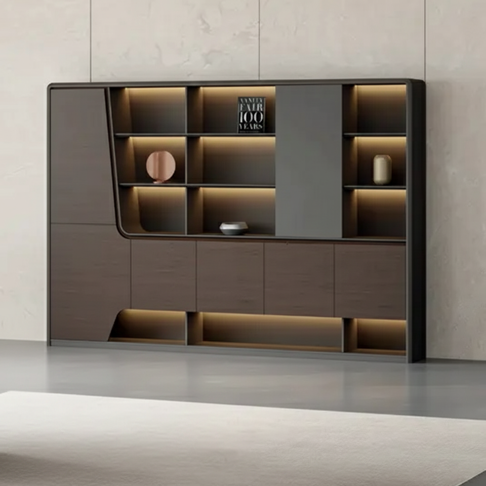 HT‑280‑C Executive Cabinet – Modern Luxury Office Storage Unit (280 × 210 cm)
