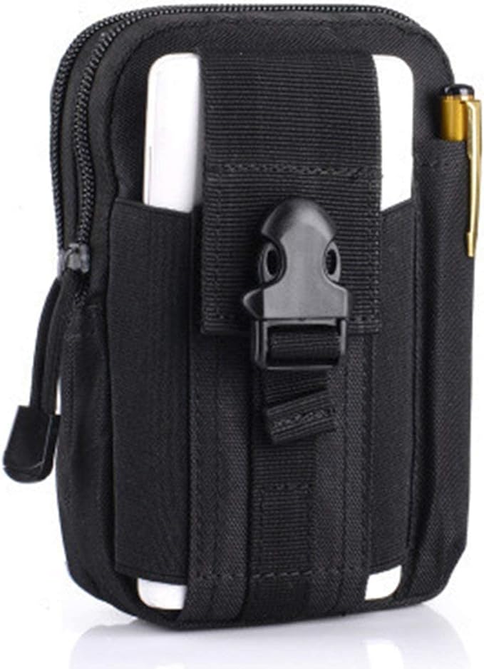 COOLBABY VVAG377 Military Tactical Mobile Waist Bag Black - COOLBABY