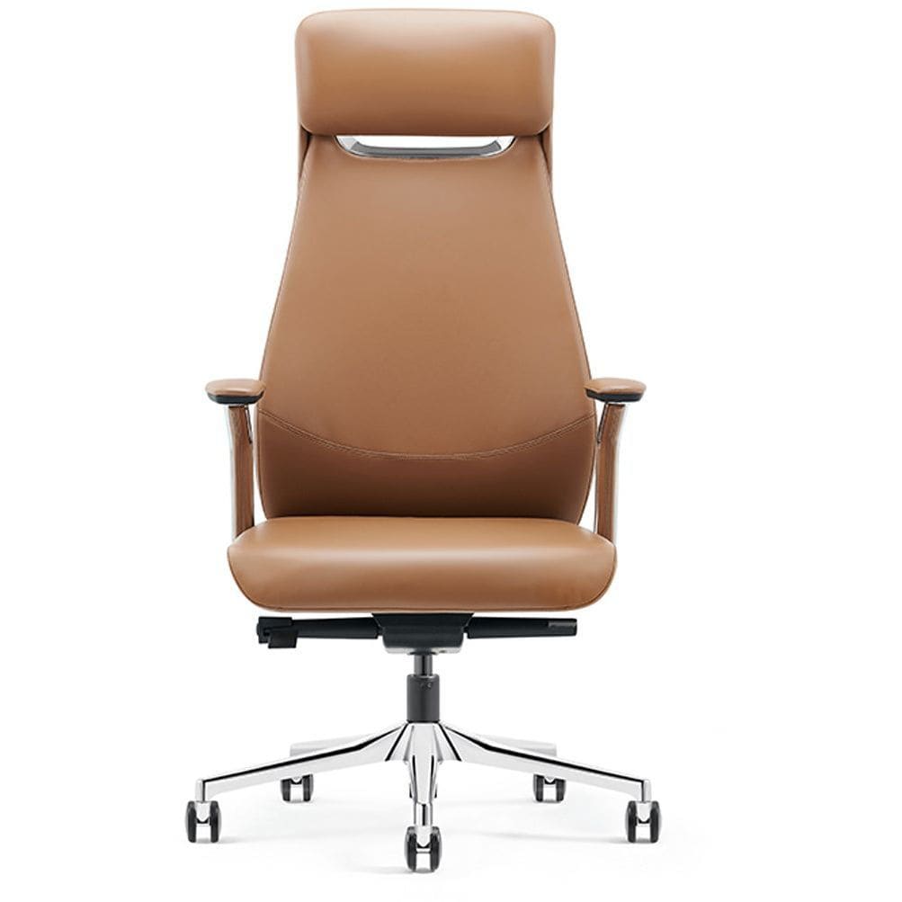 Huimei High Back Office Chair, Brown, GW-1802-A - COOLBABY