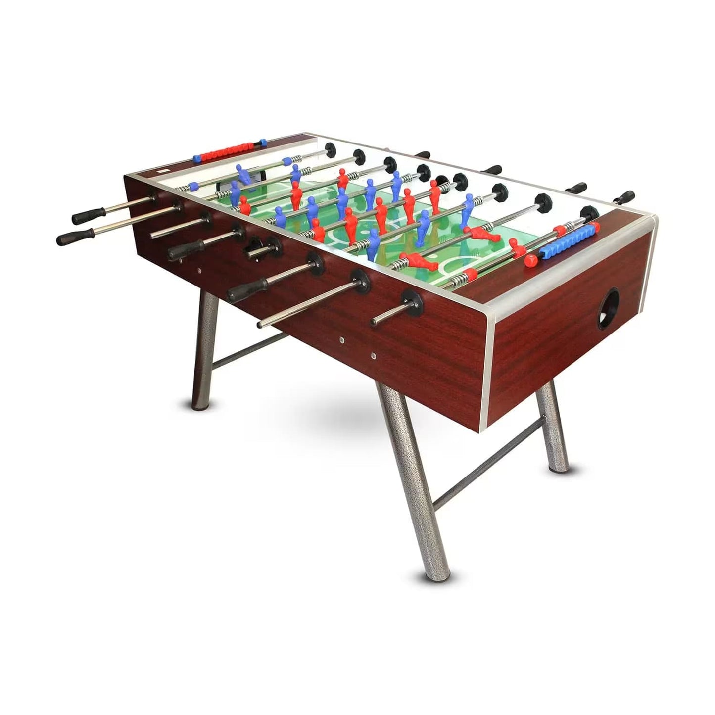 Football Table with Italian Players – Heavy‑Duty 25mm Cabinet, Tempered Glass Field & Professional Steel Rods
