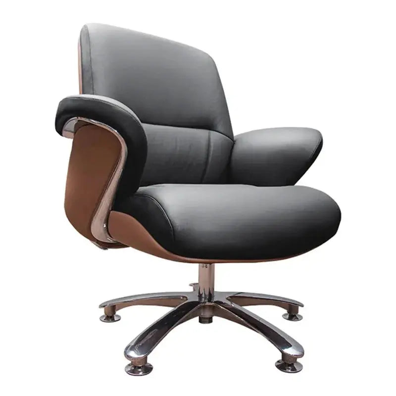 Executive Low Back Chair – 1605D Premium Leather Office Chair