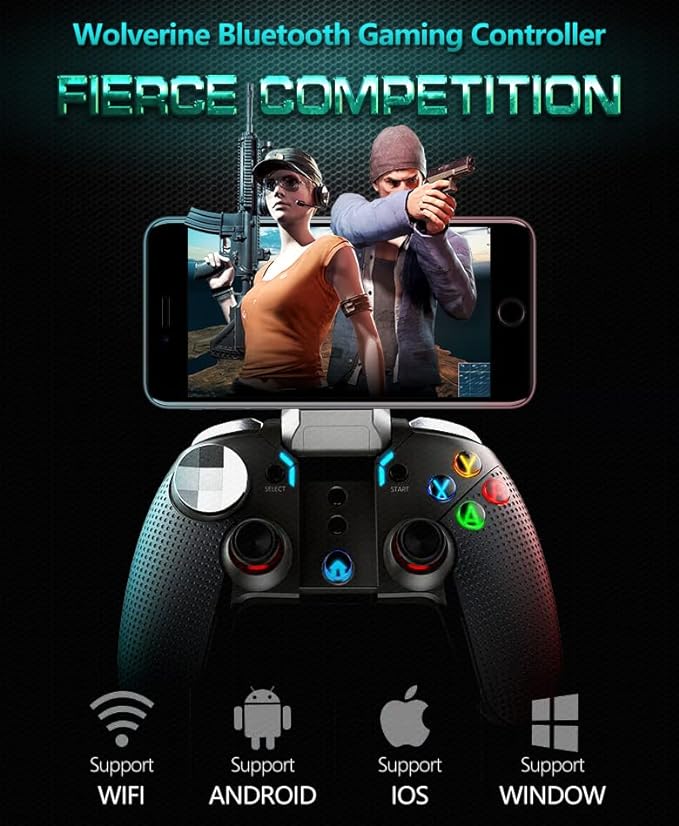 COOLBABY IPESBBY05-SBN Dual Motor Vibration Gaming Controller - COOLBABY