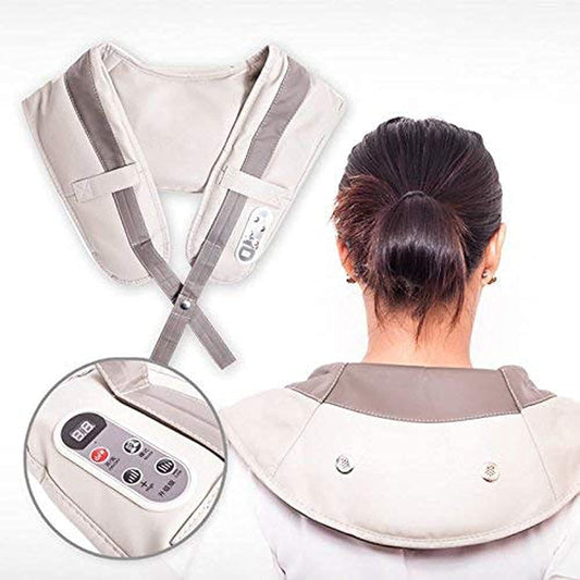 Whitecloud® Cervical Massage Shawls Power Drum Massage For Neck & Shoulder (743) Multicolor - COOLBABY