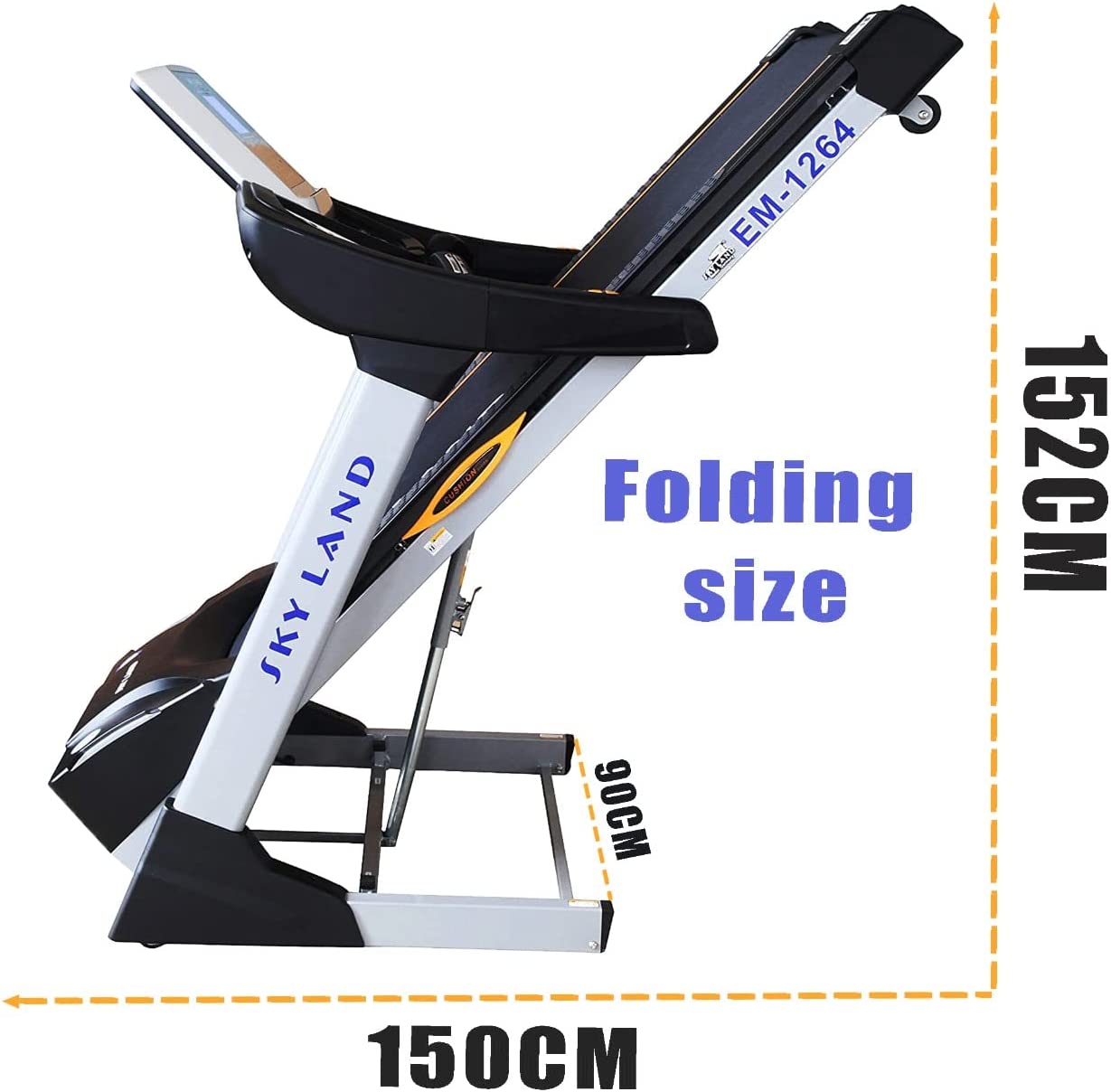 Skyland Powerful Treadmill DC 5Hp (8Hp Peak ) Motor EM-1264 - COOL BABY