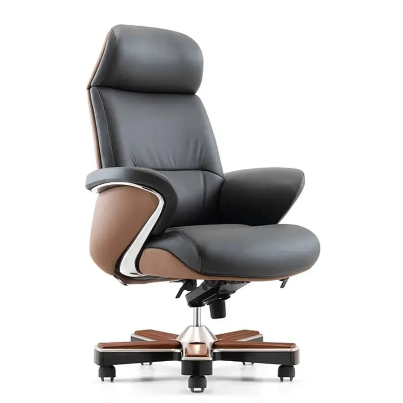 Executive Low Back Chair – 1605D Premium Leather Office Chair