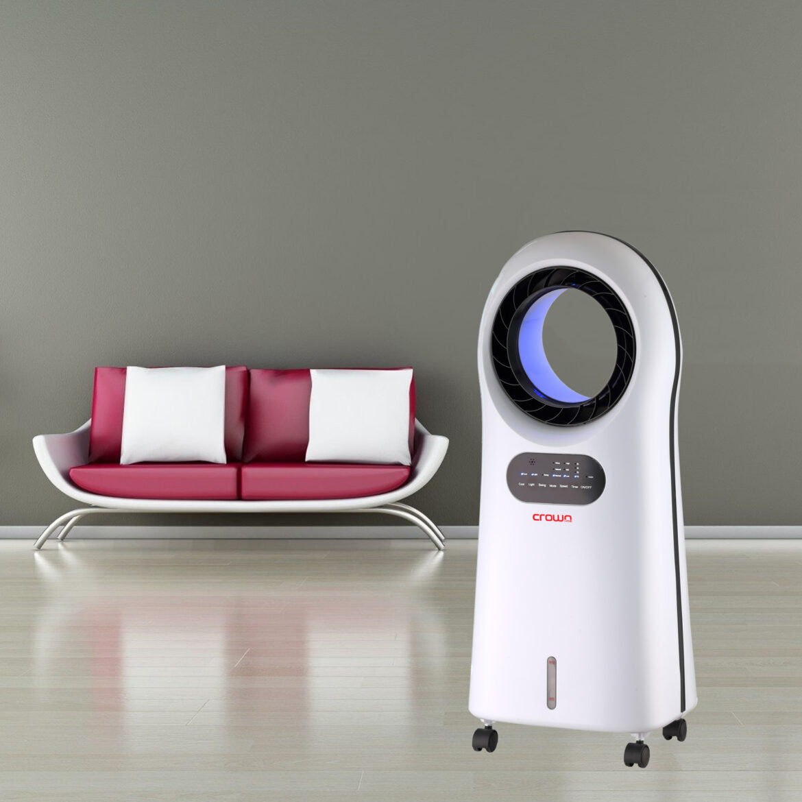 Air Cooler with Remote Control – AC‑247 Bladeless 3.5L Evaporative Cooling Fan