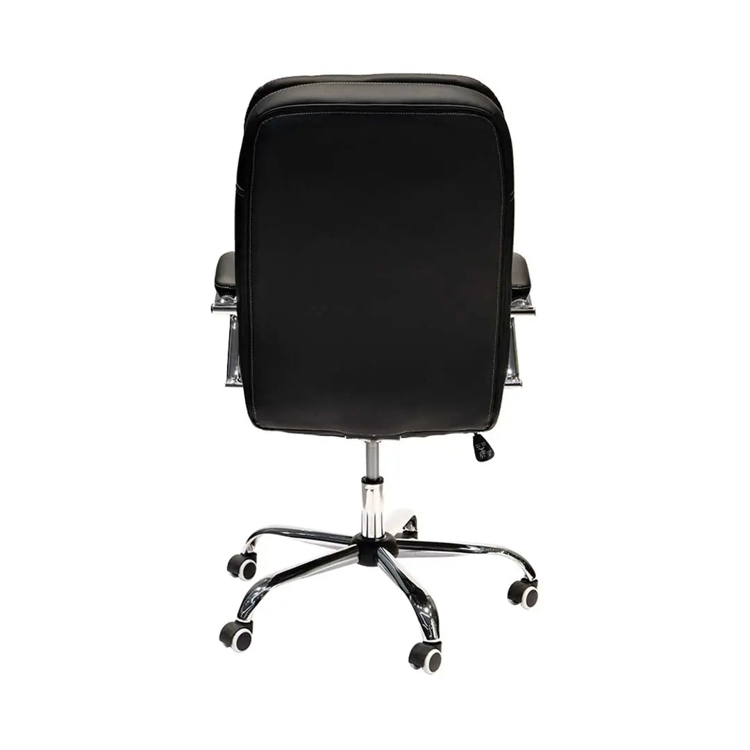 Low Back Office Chair – 1121HA Ergonomic PU Leather Chair (Black)