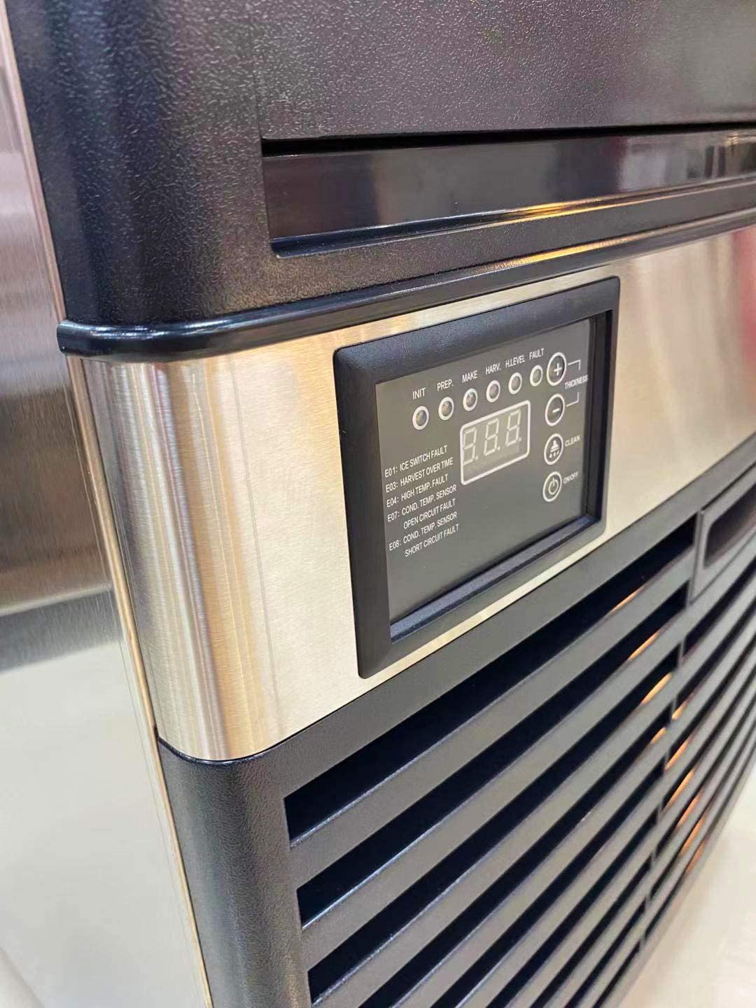 Commercial Stainless Steel Ice Maker – 55kg/24h Production, 18kg Storage, Dual Water Inlet, 360W Heavy‑Duty Ice Machine - COOLBABY