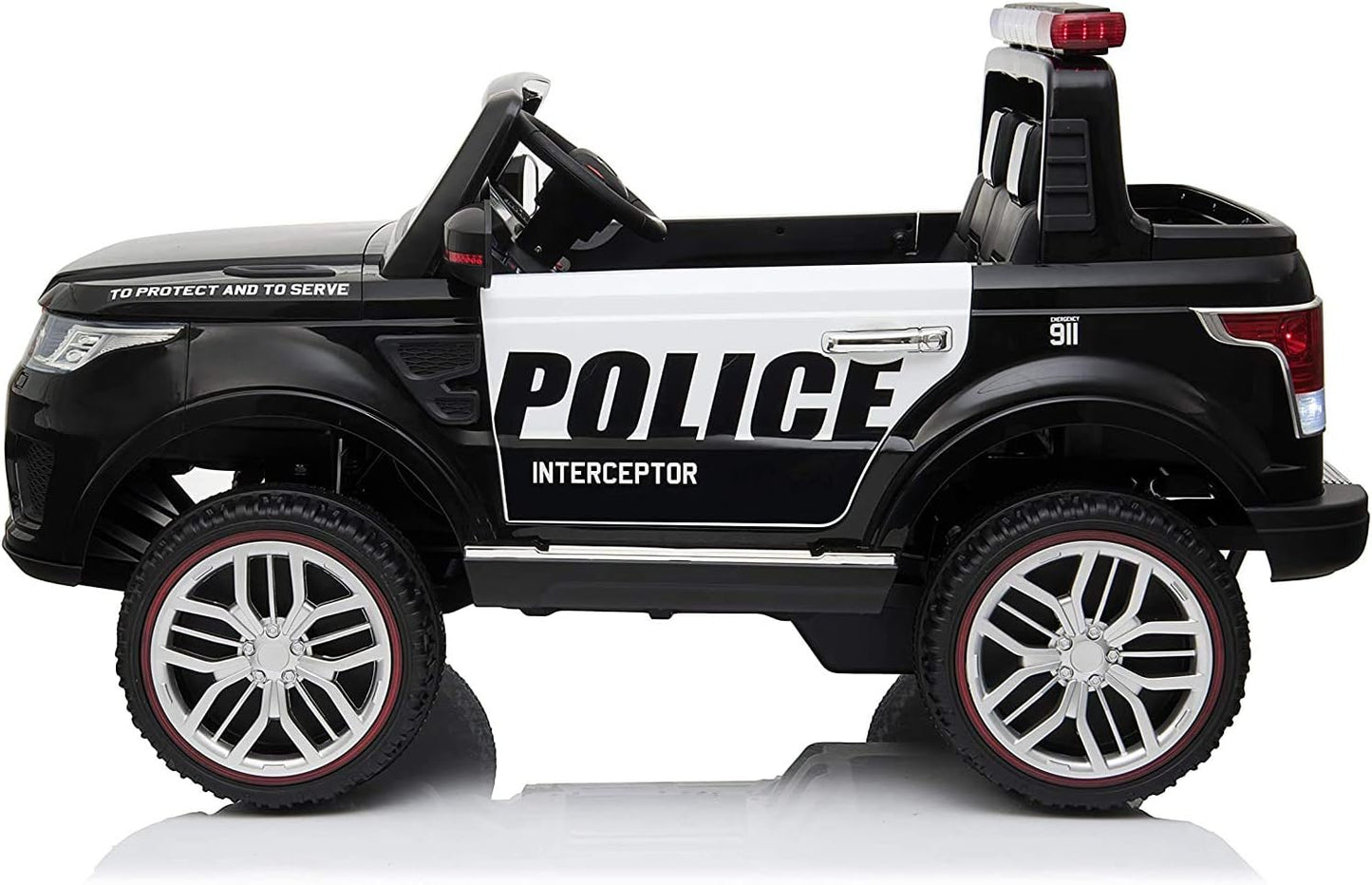 Lovely Baby Power Riding Police SUV for Kids and Toddlers LB 601EL, Battery Operated Rechargeable Electric Vehicle with Remote Control, Sit and Drive Gift Car for Boys and Girls 3-8 Years - COOLBABY
