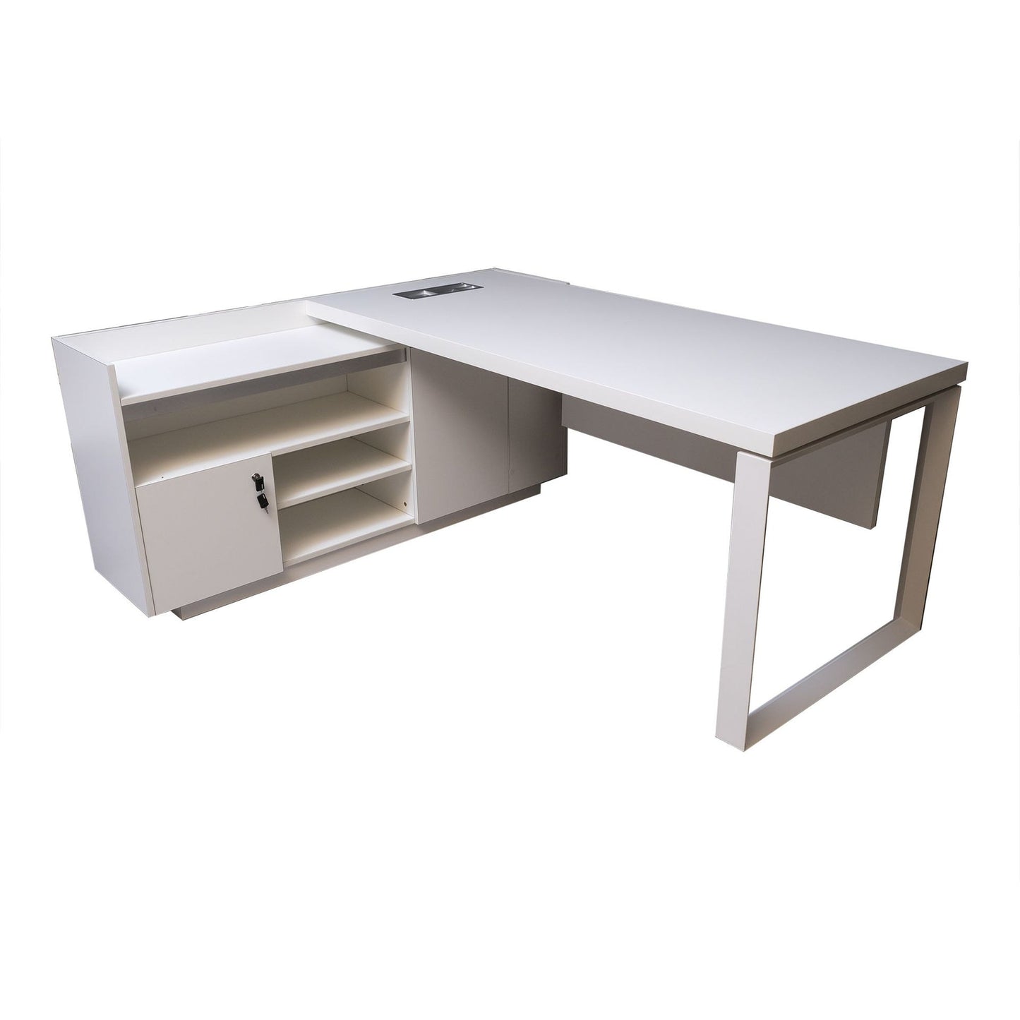 Huimei Executive Office Table, Matt White, 720-T03 - COOLBABY