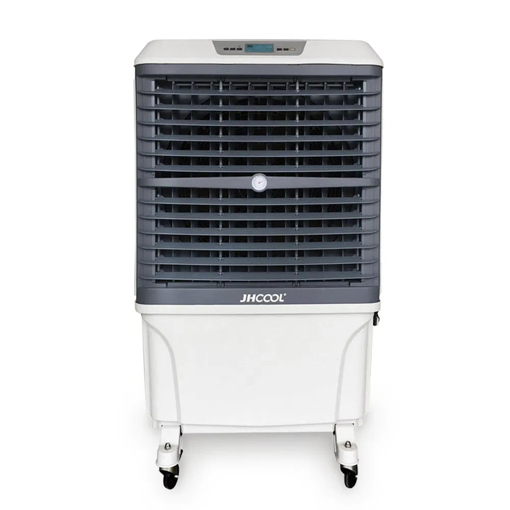 Portable Room Air Cooler with 20L+ Water Tank – Mini Evaporative Cooling Fan, LED Control, Remote, Low‑Noise Operation, 8000 CMH Airflow, Office & Home Use - COOLBABY